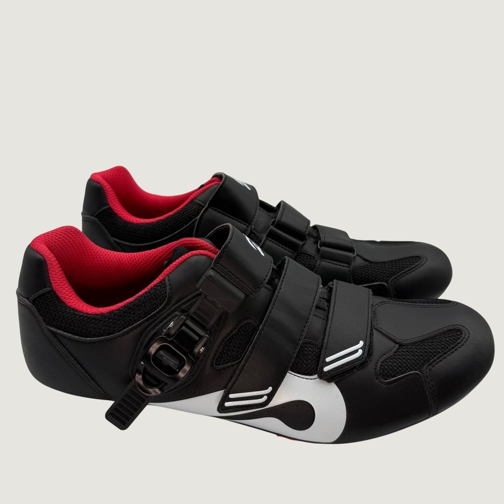 Peloton Indoor Cycling Shoes Black 3-Bolt Indoor spin Look Delta Cleats Mens 10